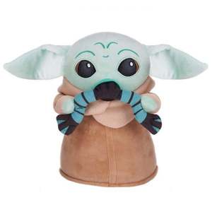 Jucarie de plus, Play by Play, Baby Yoda cu broasca, Star Wars, 28 cm imagine
