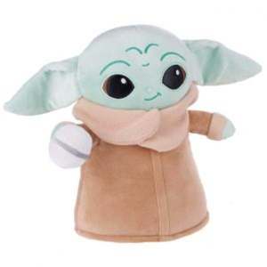 Jucarie de plus, Play by Play, Baby Yoda cu minge, Star Wars, 28 cm imagine