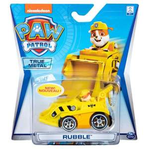 Masinuta cu figurina Paw Patrol True Metal, Rubble, 20115876 imagine
