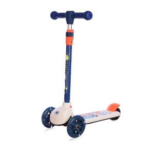 Trotineta cu 3 roti, lumini, Lorelli Tamtam, Crazy Navy Blue imagine