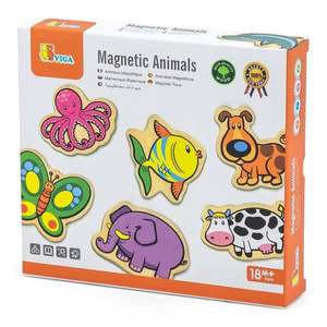 Set animale magnetice, din lemn, Viga imagine