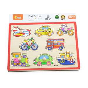 Puzzle din lemn, cu manere, Viga, Mijloace de transport imagine