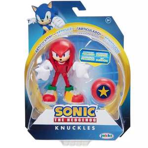 Figurina articulata cu accesoriu, Sonic the Hedgehog, Knuckles, 10 cm imagine