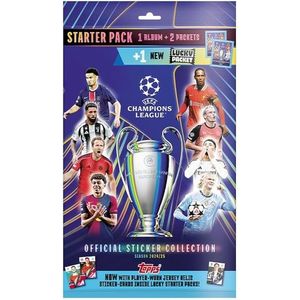 Set album + 18 stickere - Topps UEFA Champions League Starter Pack (Season 2024/25) | Topps imagine