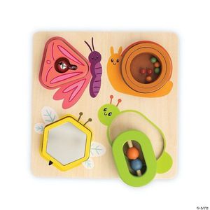 Jucarie senzoriala din lemn, de tip puzzle - Sensory Sprouts Surprise Puzzle | MindWare imagine