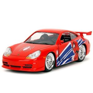Masinuta metalica Marvel Spiderman - Porsche 911 GT3 RS, 1: 32 | Jada Toys imagine