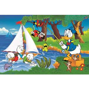 Puzzle - Donald Duck - Aventura pe lac | Trefl imagine