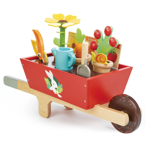 Jucarie din lemn - Garden Wheelbarrow | Tender Leaf Toys imagine