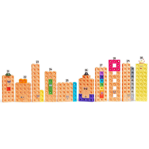 Joc educativ - MathLink Cubes Set de activitati - Numberblocks de la 21-30 | Hand2Mind imagine