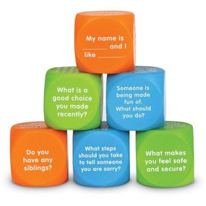 Jucarie educativa - Let's Talk Cubes - Feelings, social skills, you | Learning Resources imagine