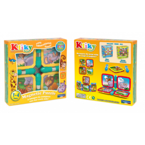 Set magnetic pentru bebelusi Kliky - Animale jungla | Supermag imagine