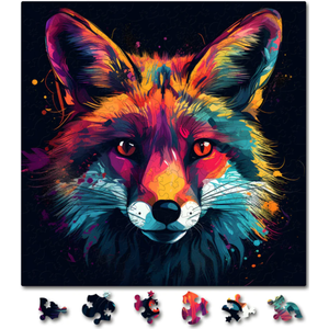 Puzzle din lemn - Vulpe 1 | Woodmix Puzzles imagine