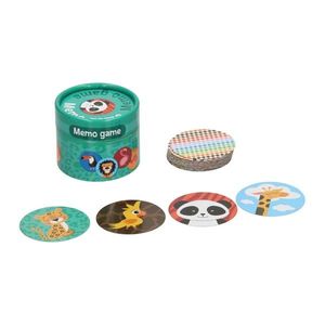 Joc de memorie - Animals in Round Storage Box | Wins Holland imagine