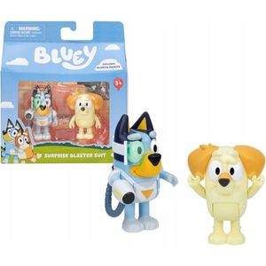Set 2 figurine - Bluey - Surprise Blaster Suit: Bluey & Chucky | Moose Toys imagine