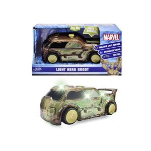 Masinuta - Marvel - Light Hero Groot, cu sunete si lumini | Jada Toys imagine