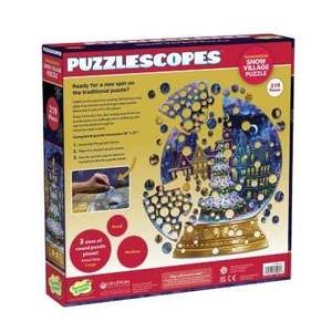 Puzzle circular - Globul de iarna - Magia Craciunului, 219 piese | Peaceable Kingdom imagine