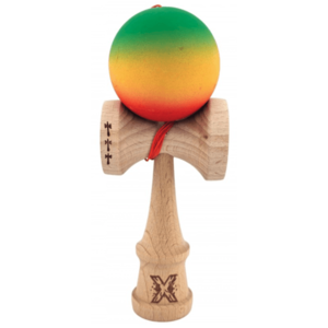 Jucarie de indemanare - Kendama X V2 (Verde/Galben/Rosu) | X imagine