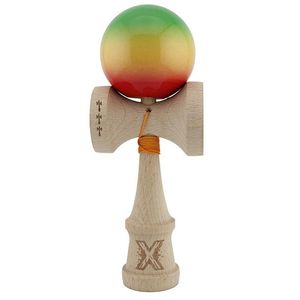Jucarie de indemanare - Kendama X (Verde/Galben/Rosu) | X imagine
