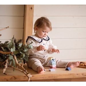 Set de constructie - Cubica - Turn - Pastel, 12 piese | Cubika imagine