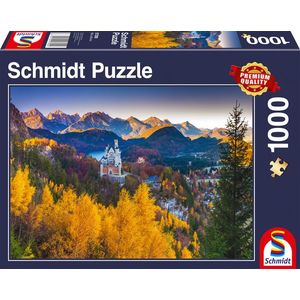 Puzzle 1000 piese - Autumnal Neuschwanstein | Schmidt imagine