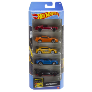 Set 5 masini - Hot Wheels - Nightburnerz | Mattel imagine