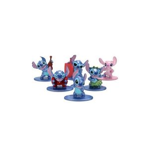 Set 6 figurine metalice - Stitch - Stitch, Ukulele Stitch, Stitch Red Suit, Surfing Stitch, Dancing Stitch, Angel | Jada Toys imagine