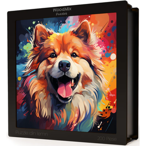 Puzzle din lemn - Chow Chow 3 | Woodmix Puzzles imagine