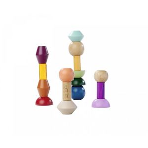 Montessori - Blocuri de constructie geometrice | Eichhorn imagine