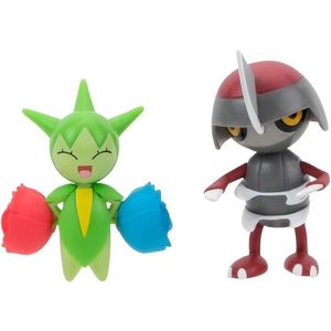 Set 2 figurine - Pokemon: Roselia & Pawniard | Jazwares imagine