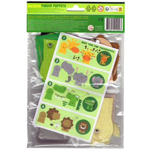 Marioneta pentru degete - Set 4 animalute safari | Wins Holland imagine