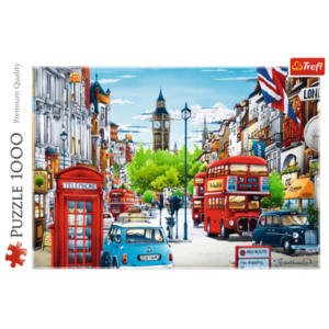 Puzzle 1000 piese - London street | Trefl imagine