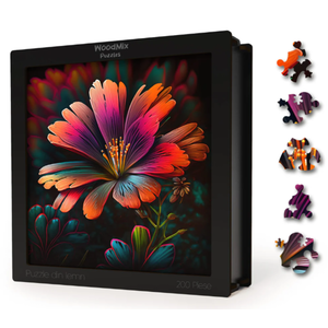 Puzzle din lemn - Flori - Lewisia | Woodmix Puzzles imagine