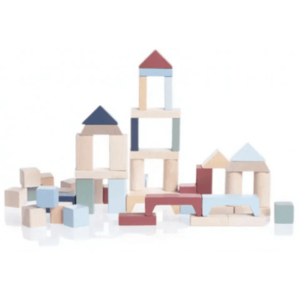 Kit 100 piese constructie - Pastel | Cubika imagine