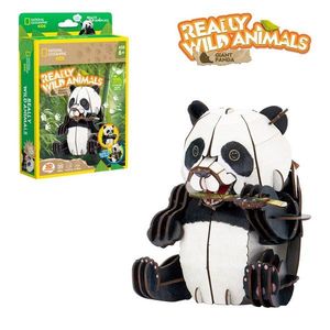 Puzzle 3D - National Geographic Animale Salbatice - Panda, 55 piese | CubicFun imagine