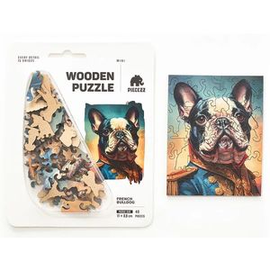 Puzzle din lemn - French Bulldog, 40 piese | Piecezz imagine