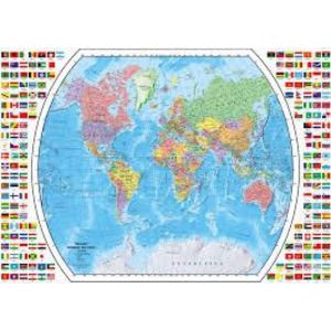 Puzzle 1000 piese - Harta politica - Glob pamantesc | Ravensburger imagine