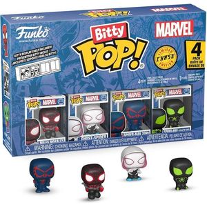 Set 4 figurine - Marvel - Miles Morales, Ghost-Spider, Spider-Man 2099, Spider-Man(Stealth Suit) | Funko imagine