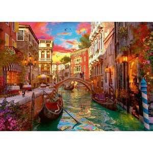 Puzzle - Venetia romantica, 1000 piese design nou | Ravensburger imagine