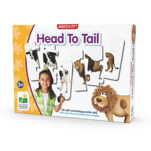 Puzzle educativ - Match It! Head To Tail | The Learning Journey imagine