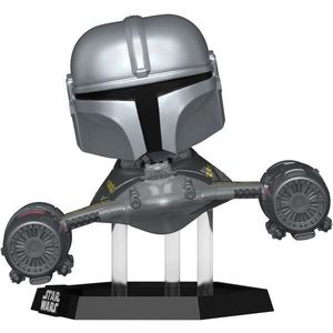 Figurina - Pop! Star Wars: The Mandalorian In N-1 Starfighter (with R5-D4) | Funko imagine