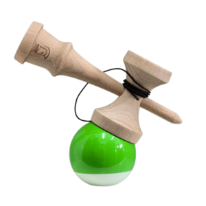 Kendama - Knight - Super Sticky Paint, Big Cups - Green/White | Knight imagine
