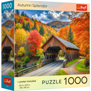 Puzzle 1000 piese - SUA - Splendoarea Toamnei | Trefl imagine