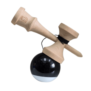 Kendama - Knight - Super Sticky Paint, Big Cups - Black/White | Knight imagine