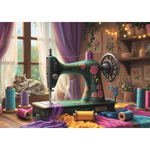 Puzzle - Atelierul de cusut | Trefl imagine
