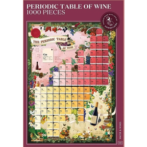 Puzzle clasic 1000 piese - Periodic Table of Wine | Water & Wines imagine