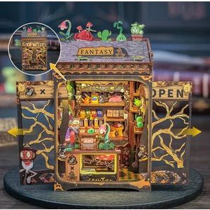 Book Nook. Puzzle 3D 146 piese - Cotor de carte Fantasy Plant Shop | Robotime imagine