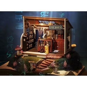 Puzzle 3D - Minicasuta de papusi - Pravalia magica a lui Kiki | Robotime imagine