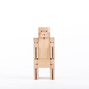 Jucarie din lemn - Square Bear Cub - Block Beasts | Kikkerland imagine