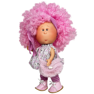 Papusa - Little Mia, cu parul roz cret | Nines D’Onil imagine