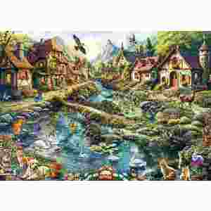 Puzzle 1000 piese - Satul de la marginea padurii | Schmidt imagine